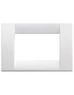 Vimar 16743.01 Idea 3-Position Technopolymer Plate, Glossy White